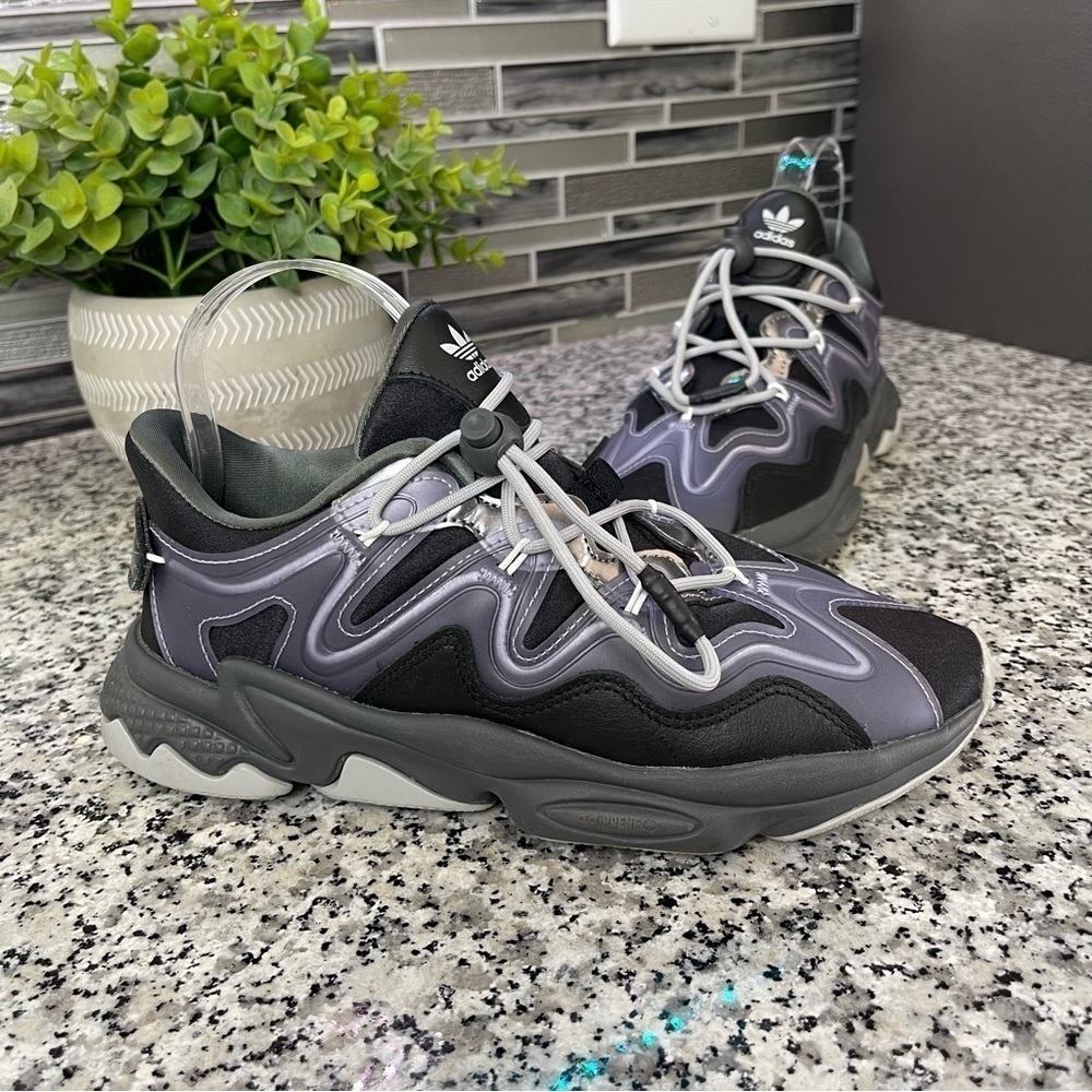 adidas Black and Gray Athletic Shoes - Picture 1 of 9